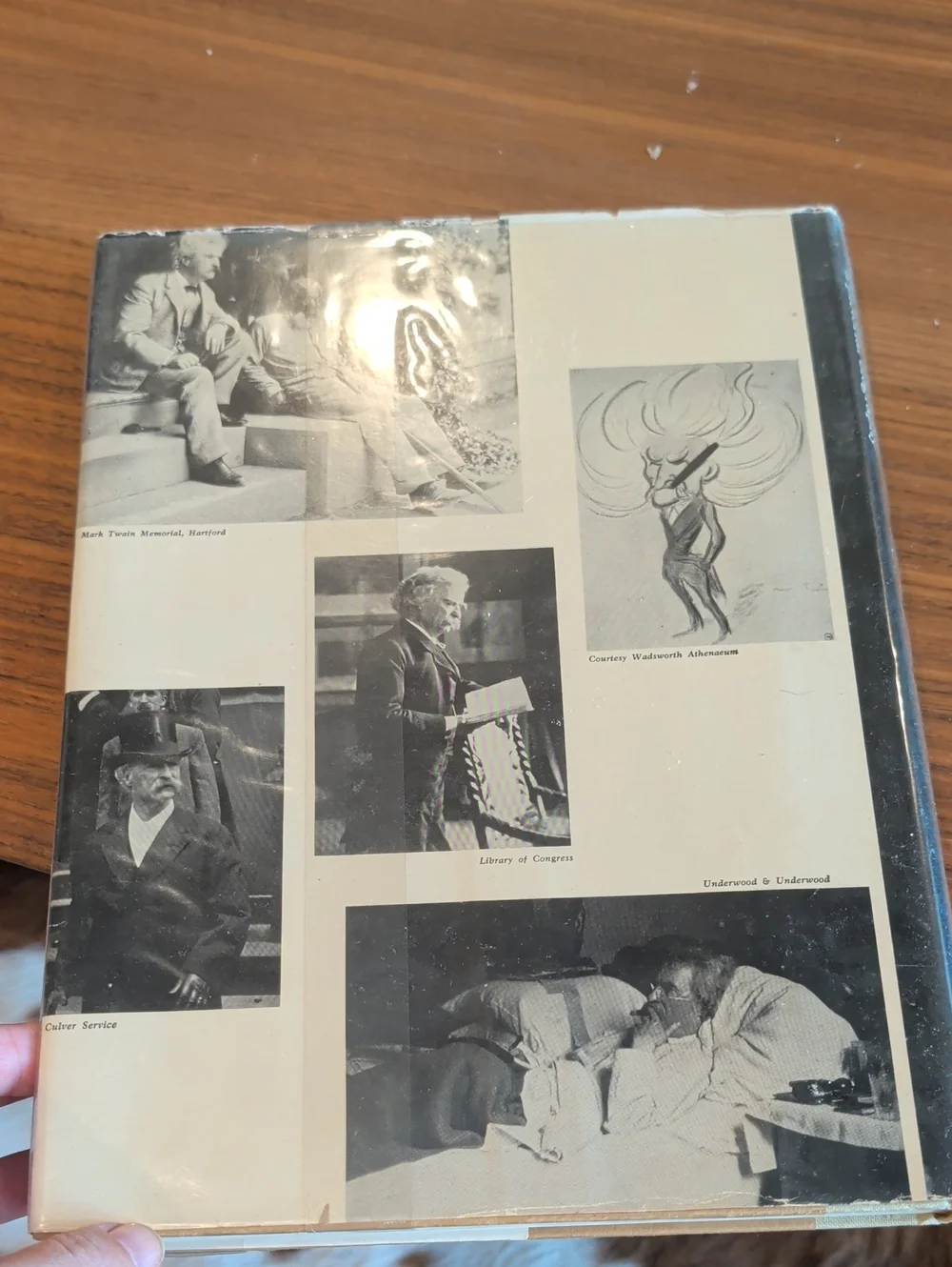 Mark Twain Himself Hardcover Book - Black Cover with Yellow Text